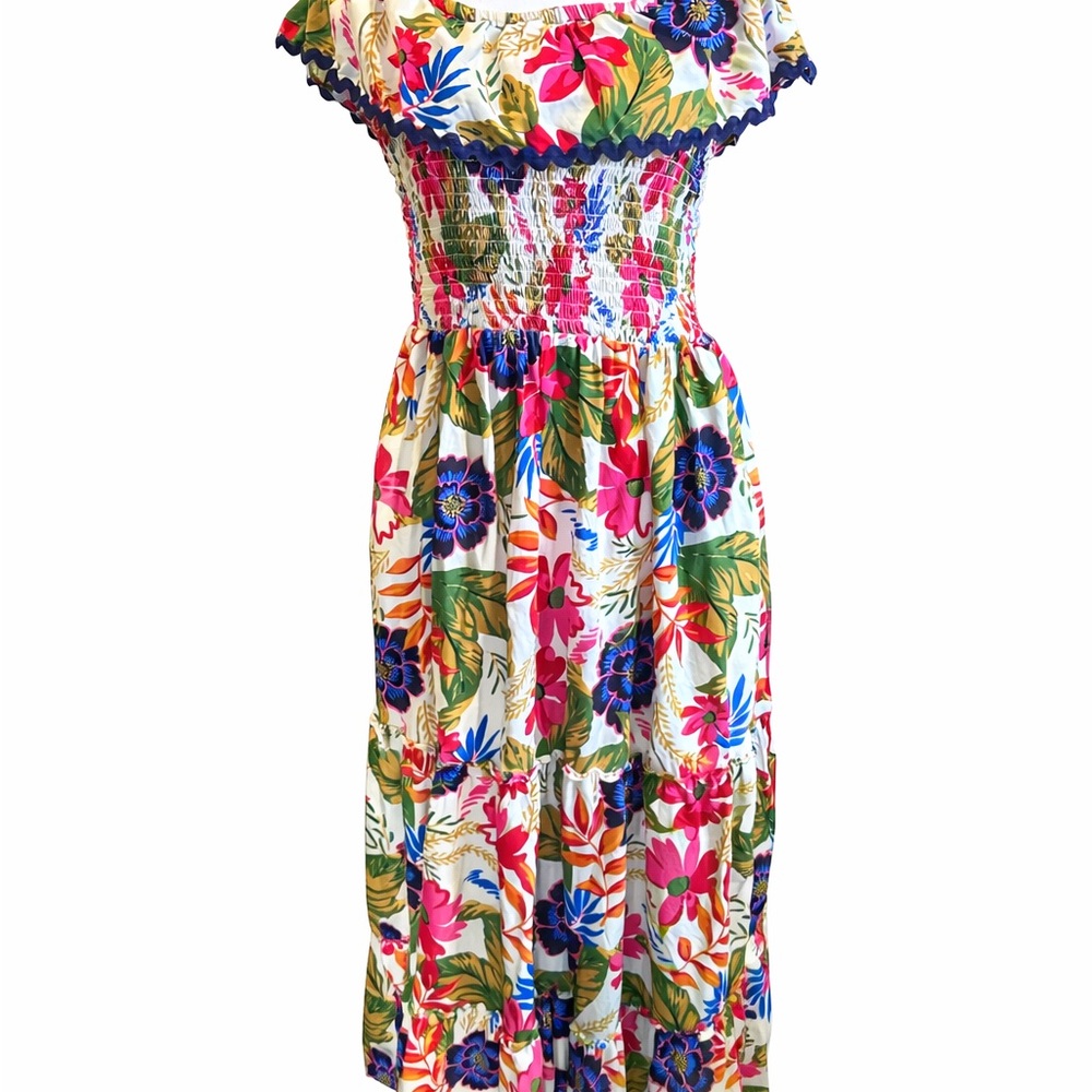 MSK Floral Maxi Dress - Multicolor